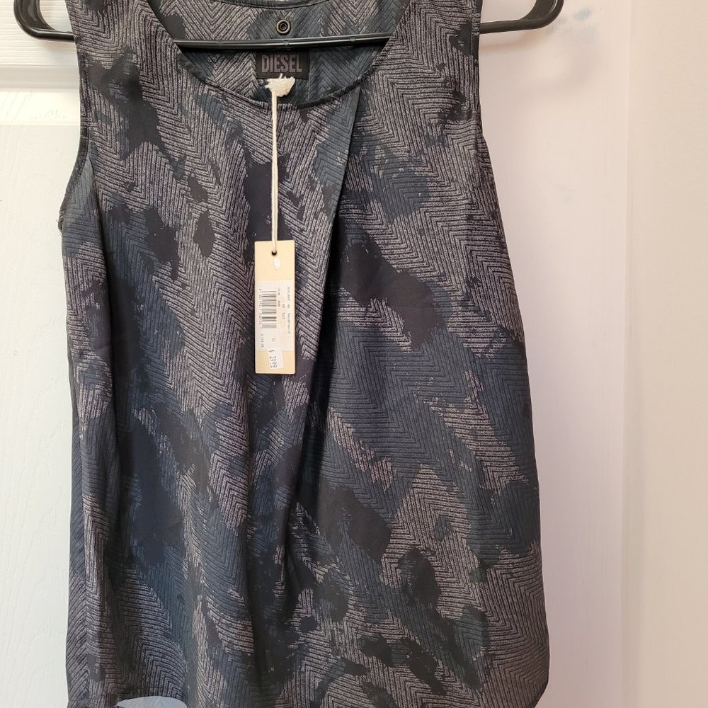DIESEL T-MALORIE WOMEN'S DROP NECK SLEEVELESS TANK TOP